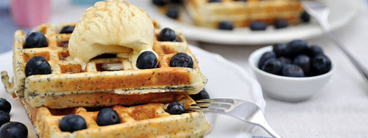 lemon poppyseed waffles