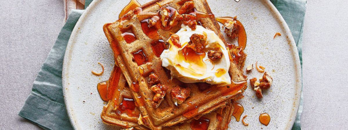 carrot cake waffles