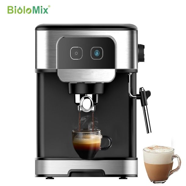 Espresso Coffee Machine 1200W 20 Bar with Milk Frother