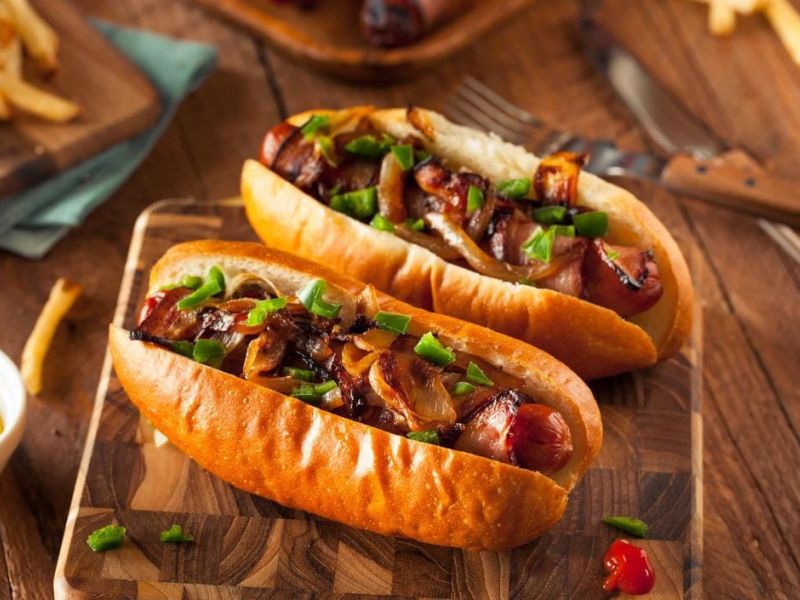 BBQ bacon dog