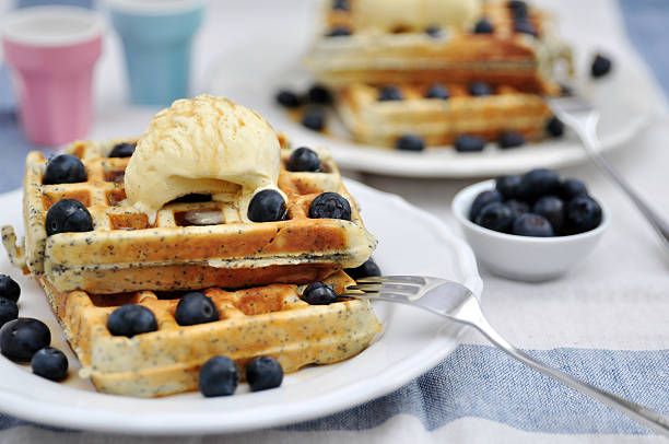 lemon poppyseed waffles