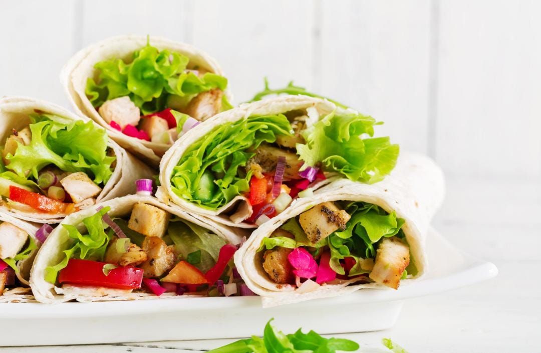 chicken wrap lettuce