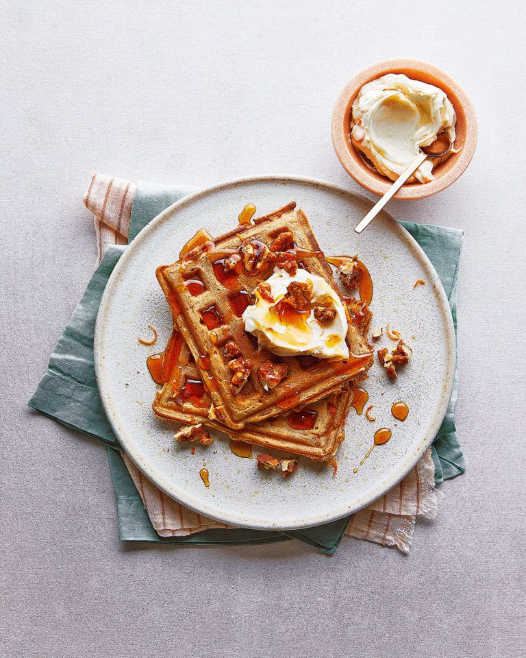carrot cake waffles