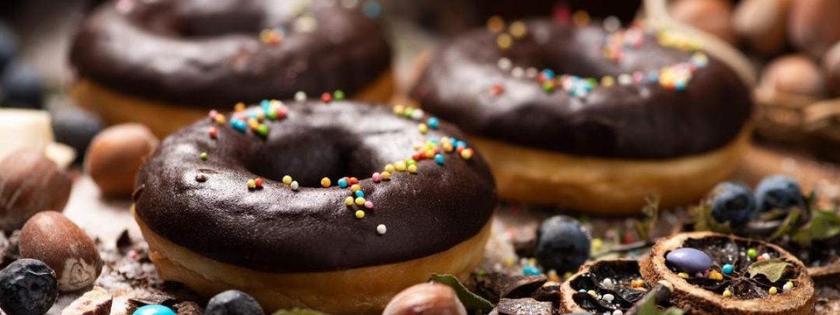chocolate-filled doughnuts