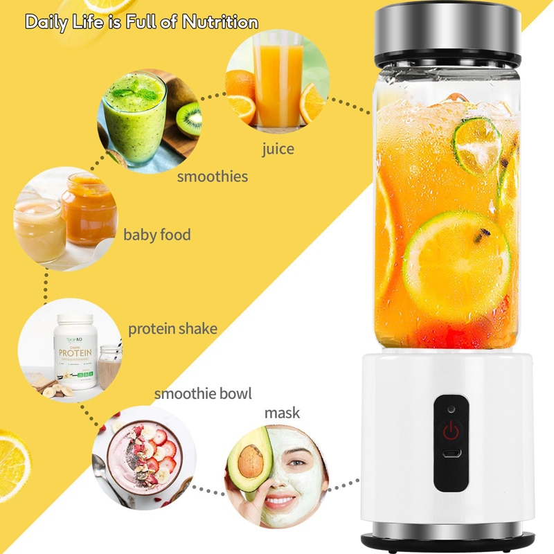 Rechargeable Portable Blender 4000 mAh