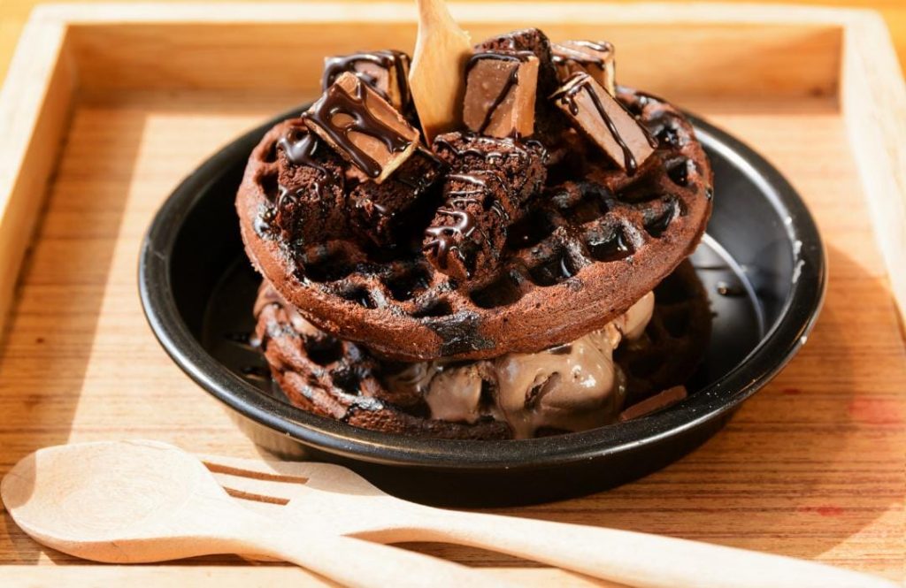 classic chocolate waffles