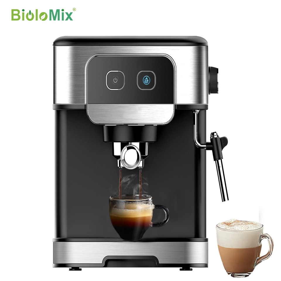 Biolomix Espresso Coffee Machine 3 in 1 19Bar 1450W Multiple Capsule Coffee  Maker Fit Nes,DG and Coffee Powder : : Home & Kitchen