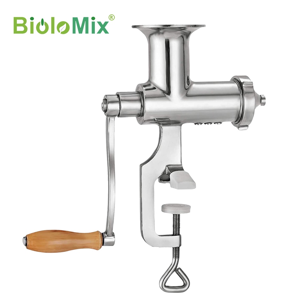 Stainless Steel Wheatgrass Manual Juicer Biolomix