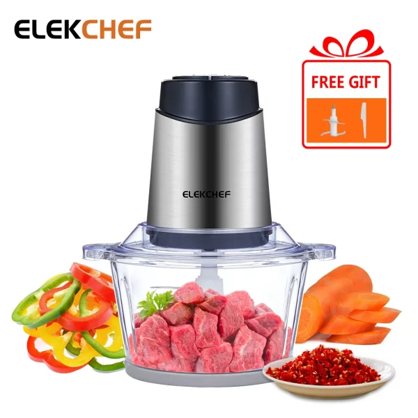 1.8L Glass Bowl Food & Meat Processor