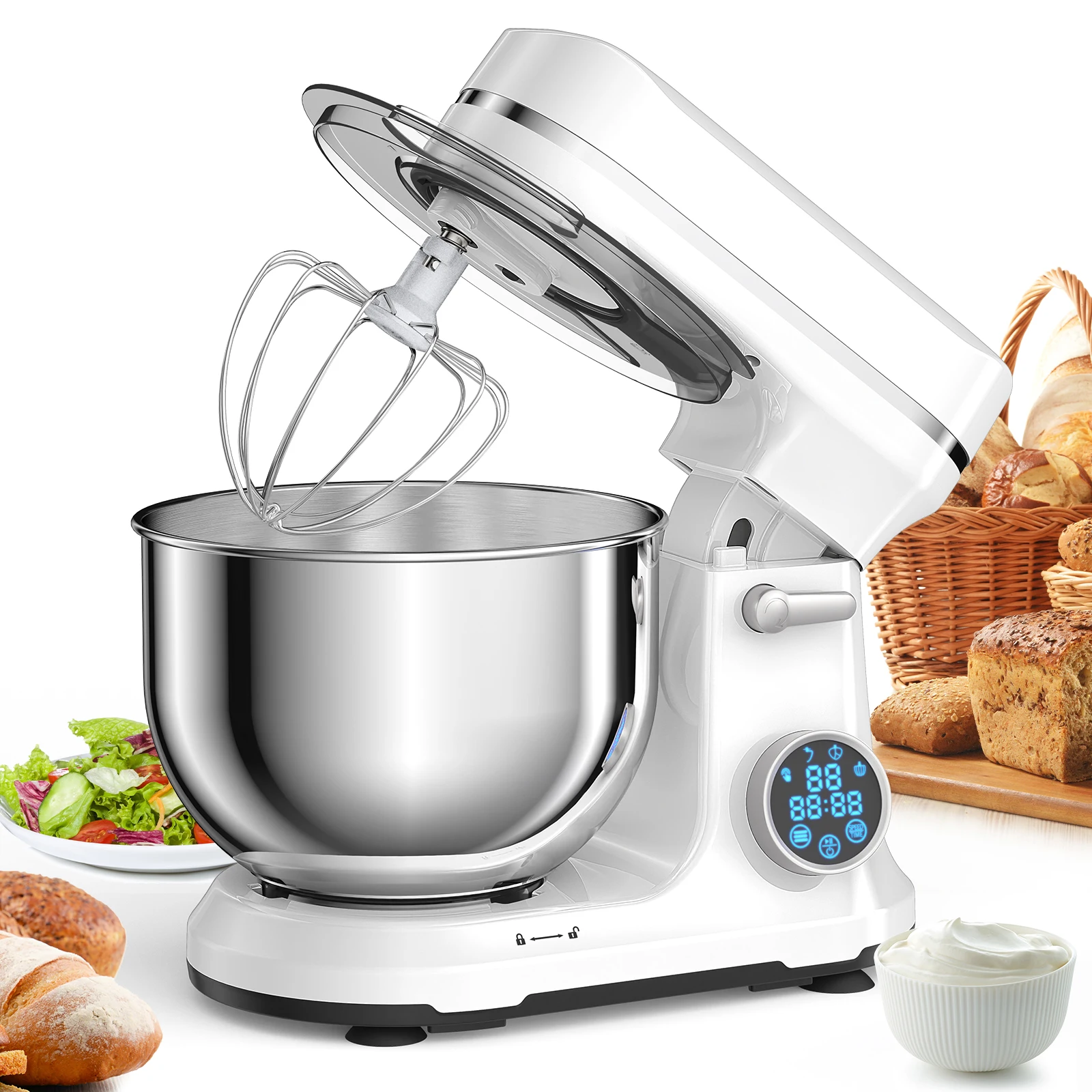 BioloMix 1200W 11-Speed Stand Mixer - Biolomix